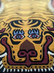 Woolen Tibetan Tiger Rug Yellow
