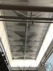 Daystar School Auditorium / Motorized Roller Shades by Curtain Couture / 2512