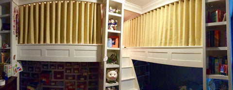 Ripple Fold curtains for the girl rooms